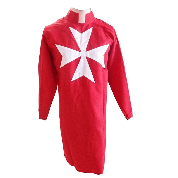 1 Order Of Malta Tunic - Red with 8 pointed Maltese Cross - Image 1