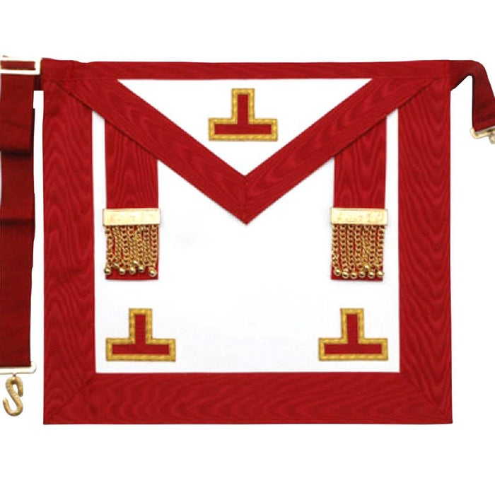 1 Scottish rite Worship Master Apron with Triple Taus Machine Embroidery OEM - Image 1
