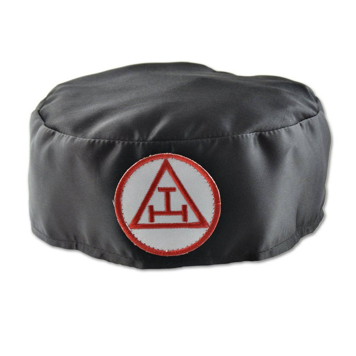 2 Royal Arch Chapter Crown Cap - Red & Black Satin Triple Tau Insignia - Image 1